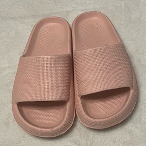 Pink cloud pillow slides